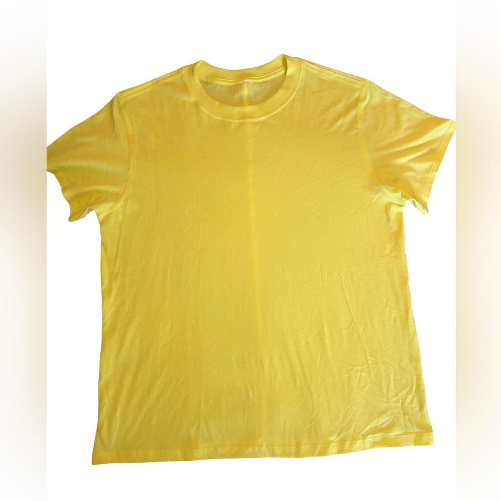 Lululemon All Yours cotton Tshirt. Yellow. No tags. Fits like Size Medium.